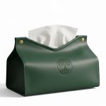 tissue box leather with logo 03