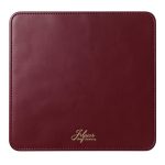 dark red leather placemat 09