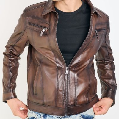 men leather jacket 103