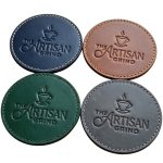 leather coaster 4 colors