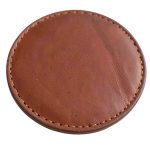 leather coaster brown 03
