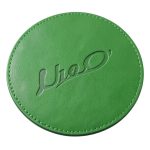 leather coaster light green 09