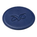 leather coaster navy blue 02
