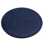 leather coaster navy blue 07
